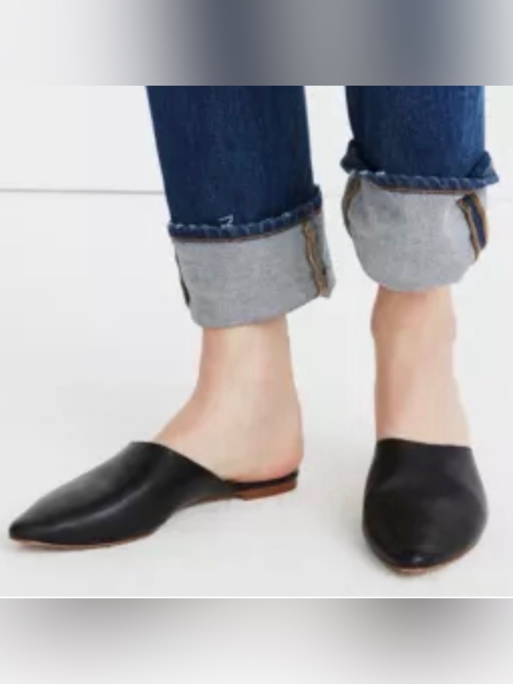 Madewell Remi Mules in Black, Size 7.5